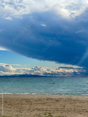 clouds over the ocean