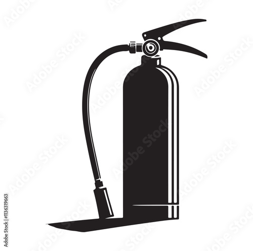 Fire Extinguisher silhouette vector illustration