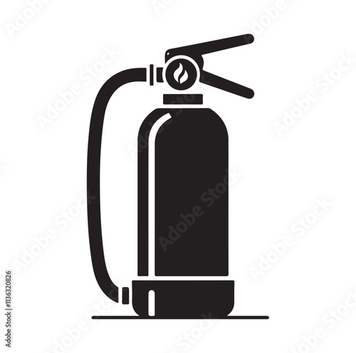 Fire Extinguisher silhouette vector illustration