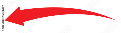 Wallpaper Mural arrow icon on white background. flat style. arrow icon for your web site design, logo, app, UI. arrow indicated the direction symbol. curved arrow sign. Torontodigital.ca