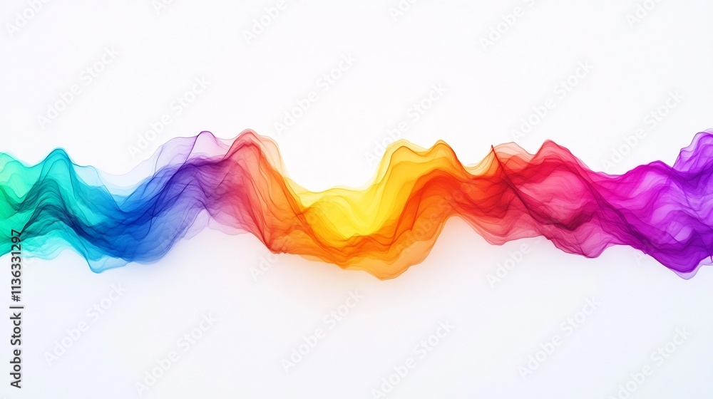 Vibrant Spectrum of Light Rays Refracting Across a Blank Canvas Vibrant Spectrum of Light Rays Refracting Across a Blank Canvas