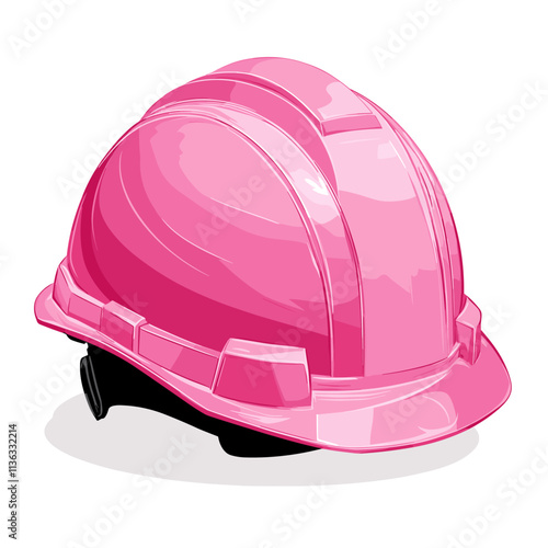 Construction helmet protection. Safety helmet hard hat vector isolated on white background