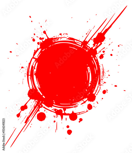 png red stain mark on transparent background