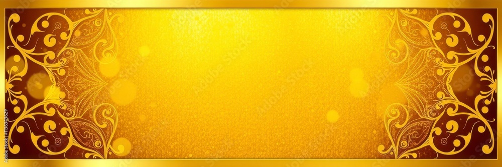 Fototapeta premium Elegant golden background design with shimmering metallic textures and intricate geometric patterns, shimmer, metallic