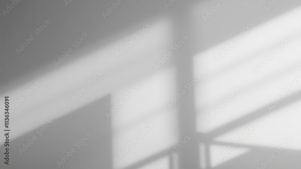 Obraz premium Gray background with soft, elegant lighting and dynamic shadows ideal for product displays, dynamic, shadows