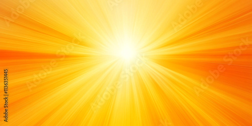 Wallpaper Mural Bright yellow and orange gradient with soft, glowing rays, evoking the warmth of a sunset Torontodigital.ca