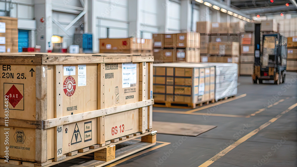 Logistics technologies, Abstract network connections in logistics style Logistics technologies, Abstract network connections in logistics style