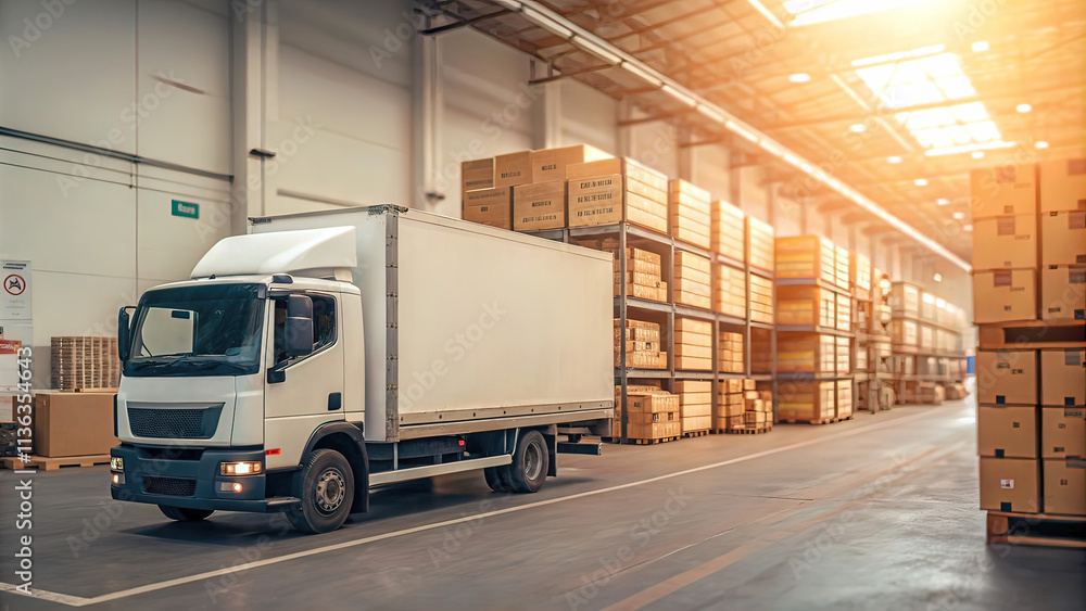 Logistics technologies, Abstract network connections in logistics style Logistics technologies, Abstract network connections in logistics style