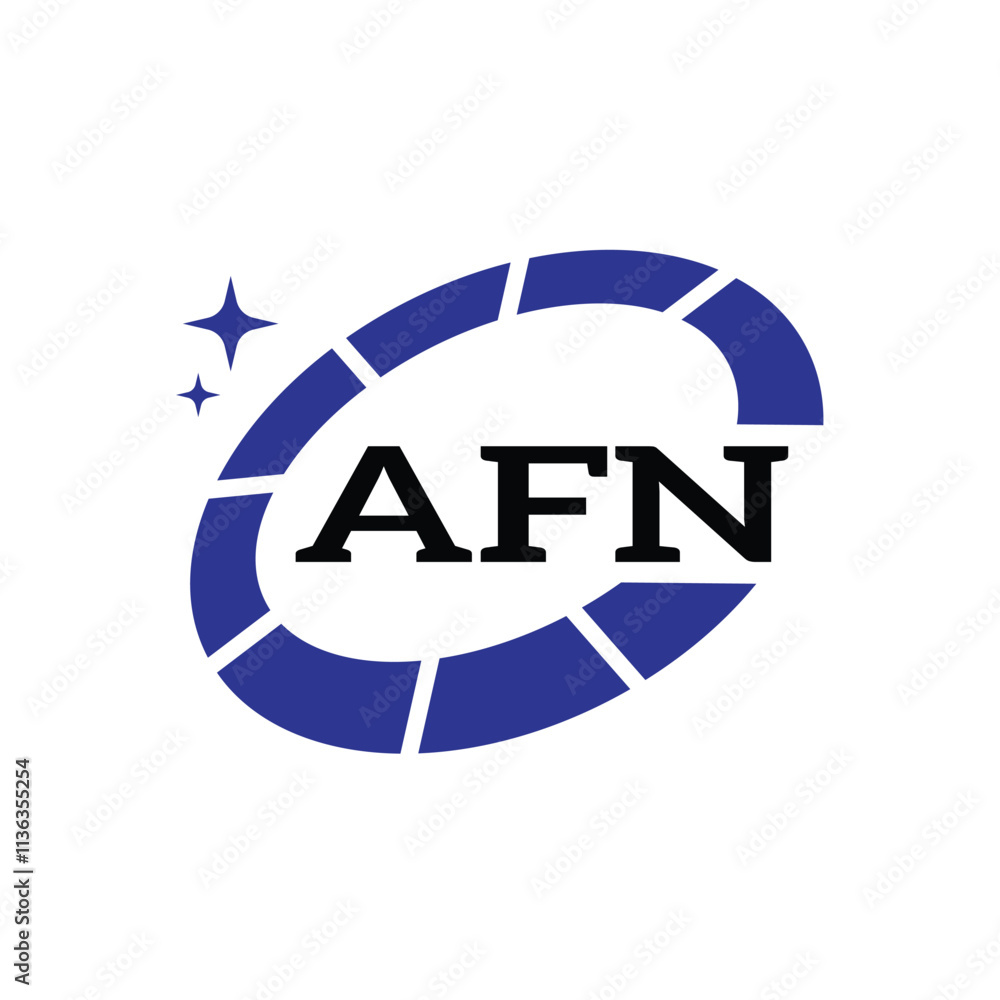 AFN Creative Circular Logo Design in Blue and Black for Corporate Branding and Technology, AFN Blue and Black Tech Logo with Circular Elements for Branding and Visual Identity, AFN LOGO, AFN vector AFN Creative Circular Logo Design in Blue and Black for Corporate Branding and Technology, AFN Blue and Black Tech Logo with Circular Elements for Branding and Visual Identity, AFN LOGO, AFN vector