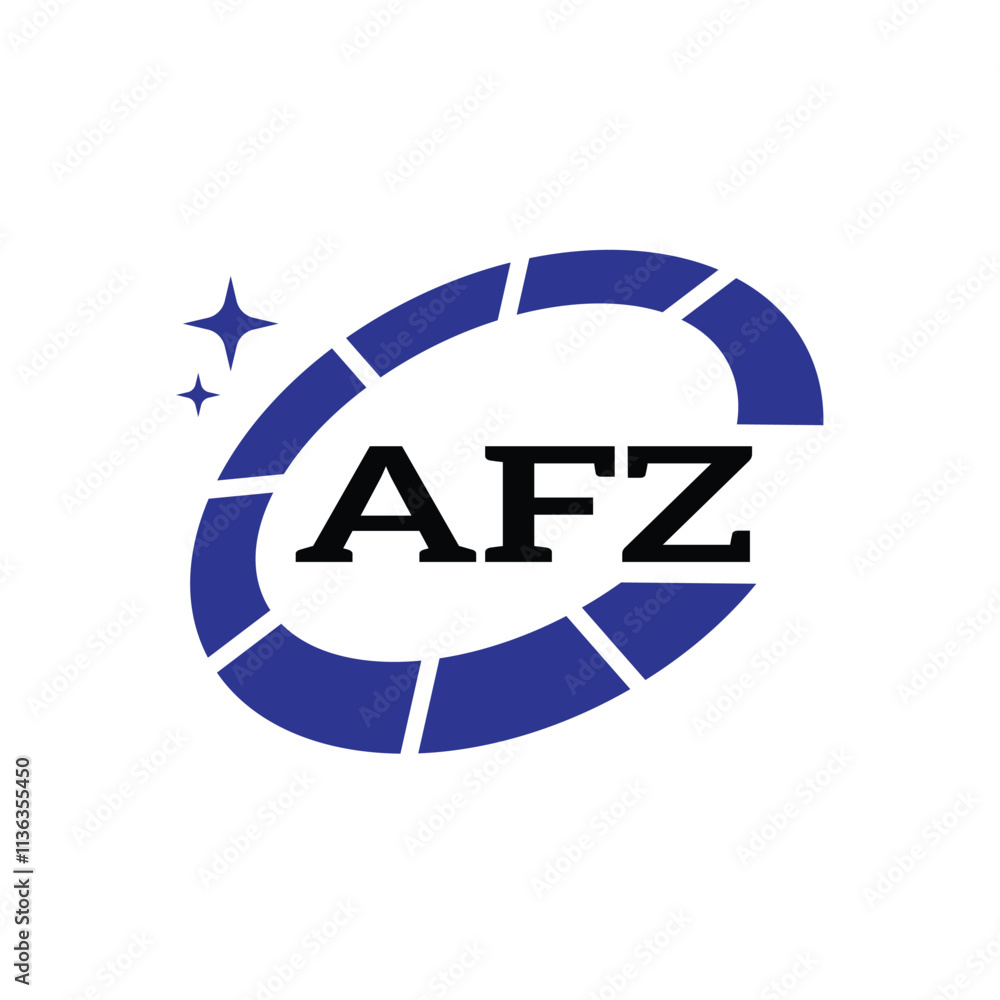 AFZ Creative Circular Logo Design in Blue and Black for Corporate Branding and Technology, AFZ Blue and Black Tech Logo with Circular Elements for Branding and Visual Identity, AFZ LOGO, AFZ vector AFZ Creative Circular Logo Design in Blue and Black for Corporate Branding and Technology, AFZ Blue and Black Tech Logo with Circular Elements for Branding and Visual Identity, AFZ LOGO, AFZ vector