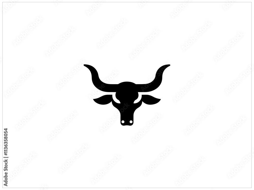 Fototapeta premium Long horn vector design , illustration and isolate template .