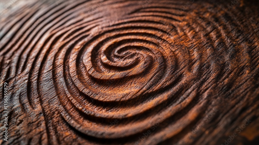 Close-Up Macro Texture of Intricate Wooden Rings Pattern Close-Up Macro Texture of Intricate Wooden Rings Pattern