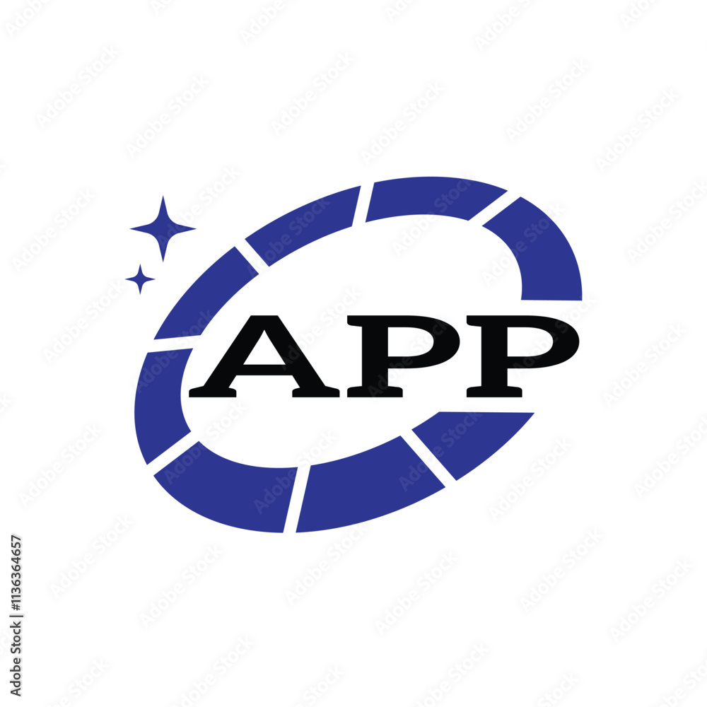 APP Creative Circular Logo Design in Blue & Black for Corporate Branding and Technology, APP Blue and Black Tech Logo with Circular Elements for Branding & Visual Identity, APP LOGO, APP vector logo, APP Creative Circular Logo Design in Blue & Black for Corporate Branding and Technology, APP Blue and Black Tech Logo with Circular Elements for Branding & Visual Identity, APP LOGO, APP vector logo,