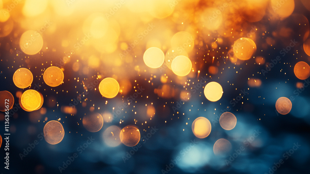 Sparkling droplets create a mesmerizing bokeh effect in warm sunlight during a summer evening Sparkling droplets create a mesmerizing bokeh effect in warm sunlight during a summer evening