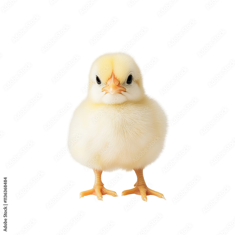 Cute yellow chick standing upright, showcasing its fluffy feathers and curious expression. transparent background. Cute yellow chick standing upright, showcasing its fluffy feathers and curious expression. transparent background.