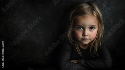 Dynamic black backdrop with textured shadows