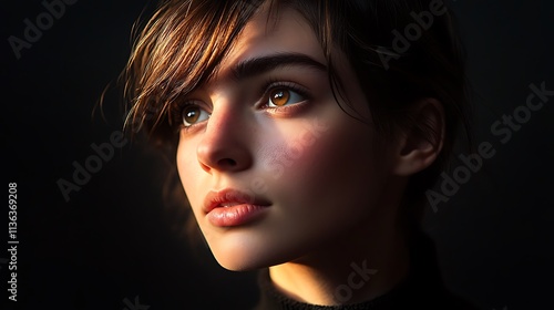 Wallpaper Mural Deep black background with soft lighting gradients Torontodigital.ca