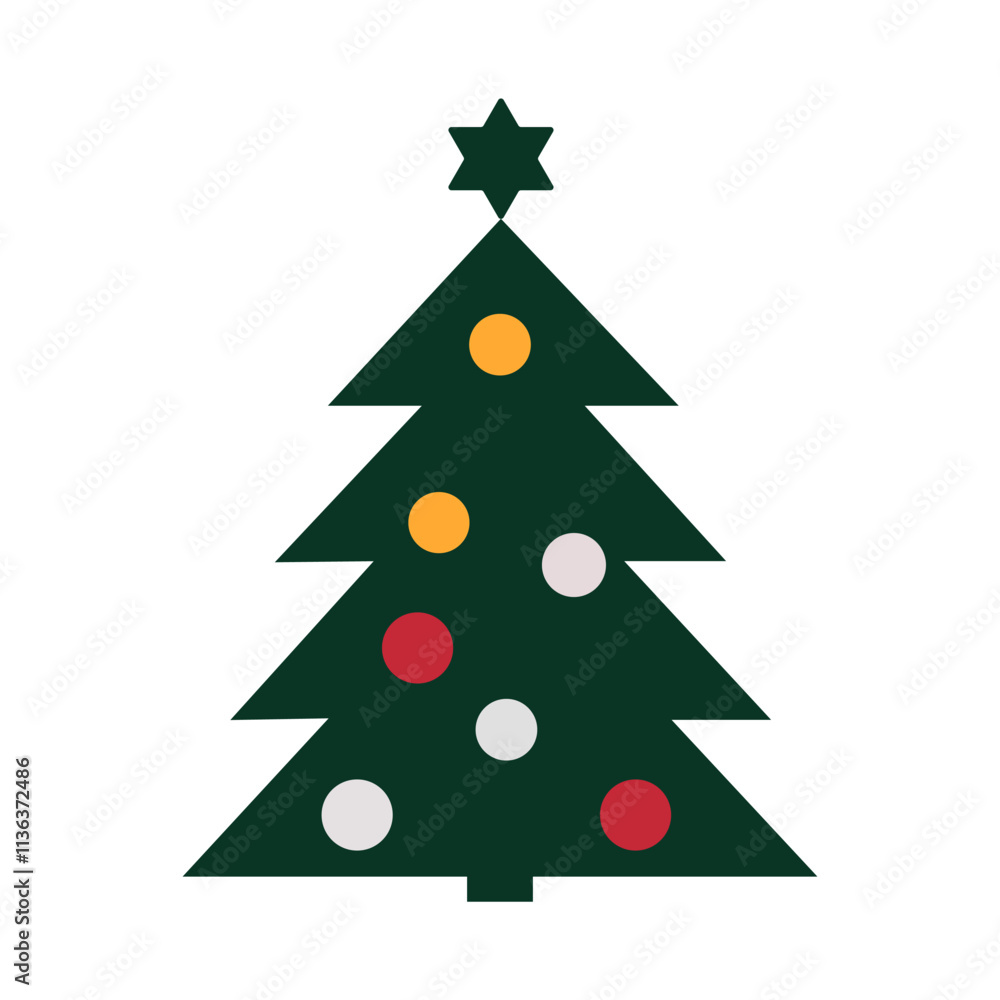 A set of Icon on christmas items A set of Icon on christmas items