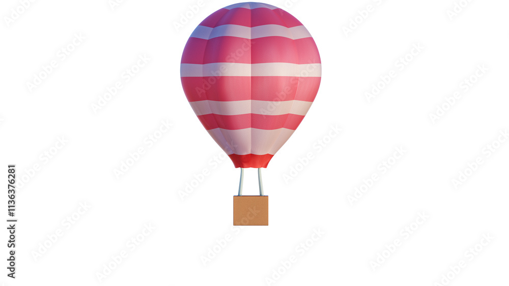 Obraz premium hot air balloon 3D rendering