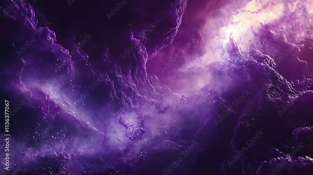 Abstract purple waves creating a flowing energy effect Abstract purple waves creating a flowing energy effect