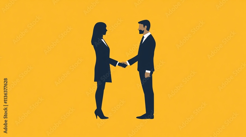 Business partners shaking hands after closing a deal Business partners shaking hands after closing a deal