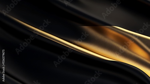 Black and gold gradient with a glossy metallic finish
