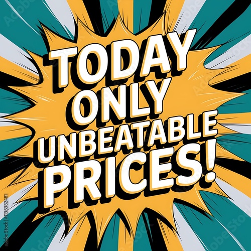 Today Only Unbeatable Prices Sale Announcement