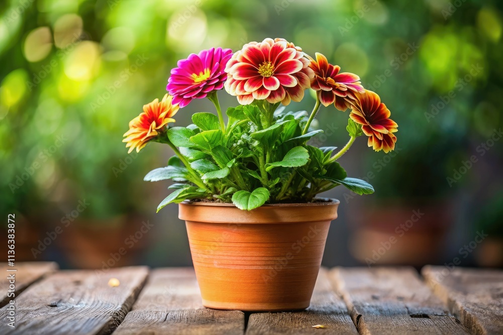 Timelapse captures a potted flower's bloom, showcasing its life cycle from bud to blossom. Timelapse captures a potted flower's bloom, showcasing its life cycle from bud to blossom.