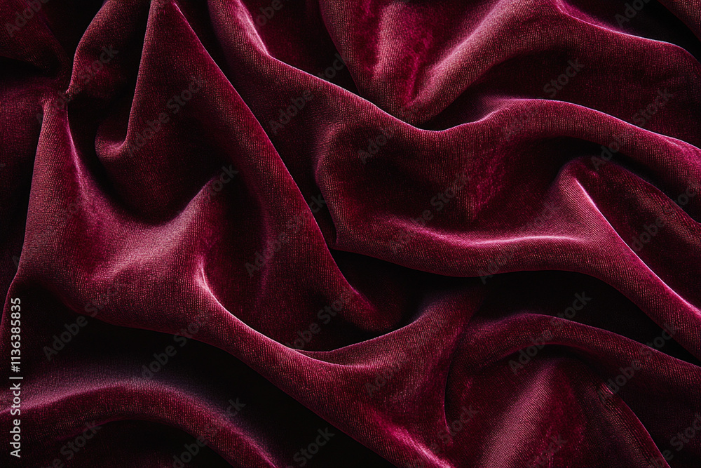 Luxurious burgundy velvet with soft light reflections and rich texture, evoking opulence and elegance Luxurious burgundy velvet with soft light reflections and rich texture, evoking opulence and elegance
