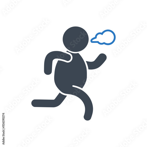 Running Out of Breath Icon