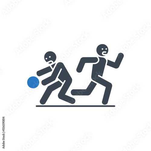 Chasing Player in Sports Icon
