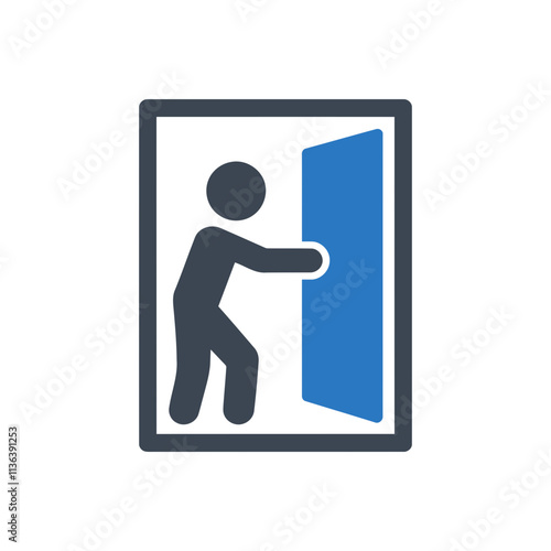 Exit Door Symbol Icon