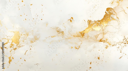 Smooth white background with radiant gold tones