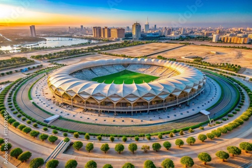 Football Stadiums Pitch Saudi Arabia.