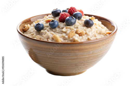 bowl of muesli with blueberries
