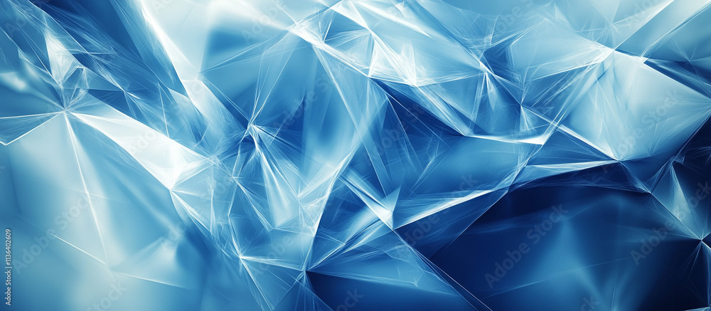 Sophisticated blue abstract backdrop featuring interwoven white transparent textures in varied geometric shapes, including triangles and diamonds, creating a visually striking 3D effect Sophisticated blue abstract backdrop featuring interwoven white transparent textures in varied geometric shapes, including triangles and diamonds, creating a visually striking 3D effect