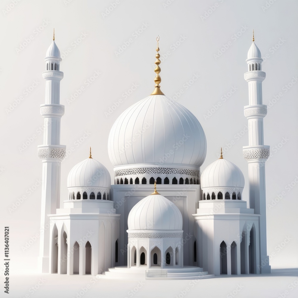 Fototapeta premium 3d rendering mosque