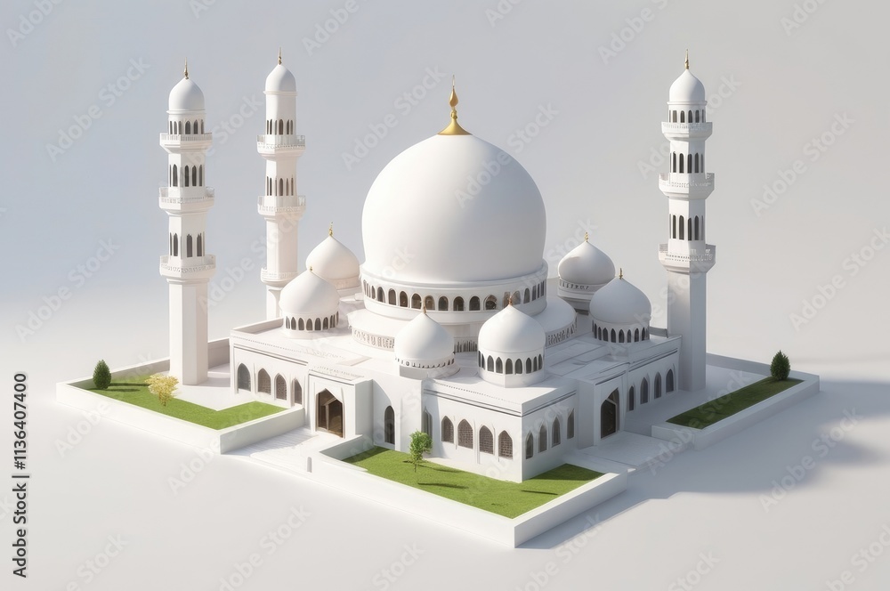 Fototapeta premium 3d rendering mosque