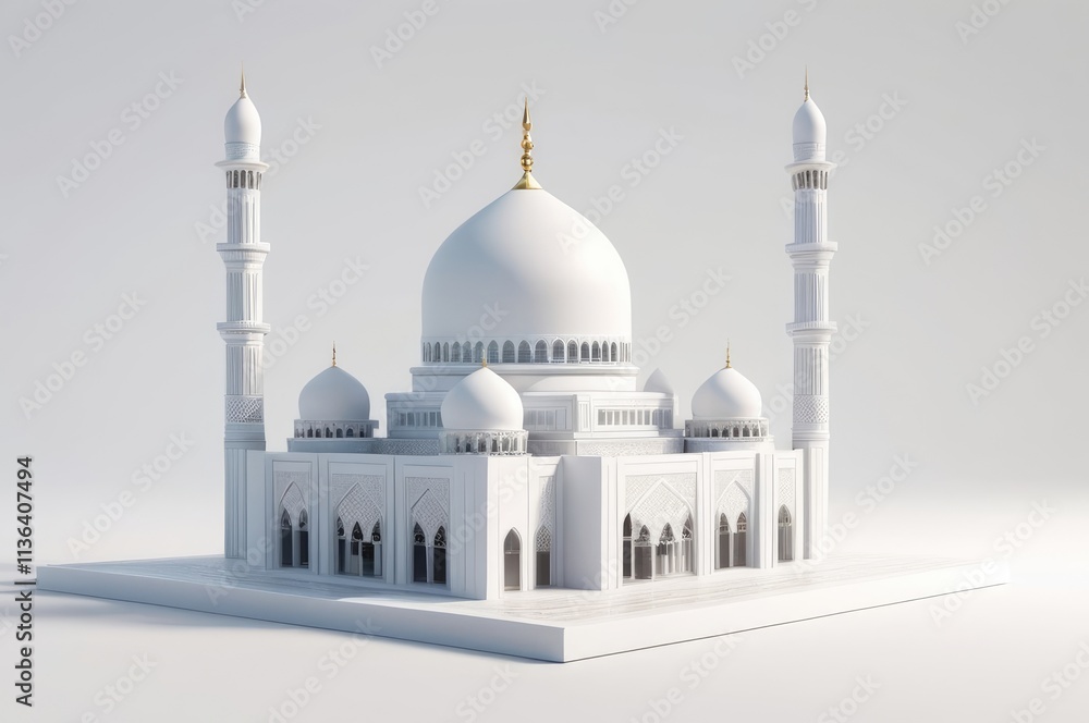Naklejka premium 3d rendering mosque