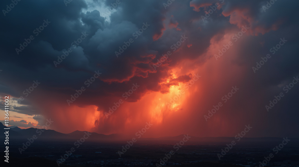 Fiery Sky: The Calm Before the Storm Fiery Sky: The Calm Before the Storm
