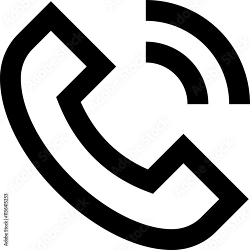 Telefone antigo preto