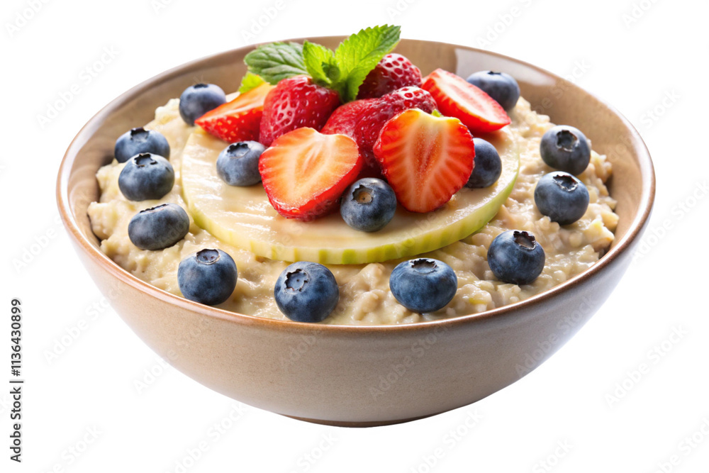 bowl of muesli with berries bowl of muesli with berries