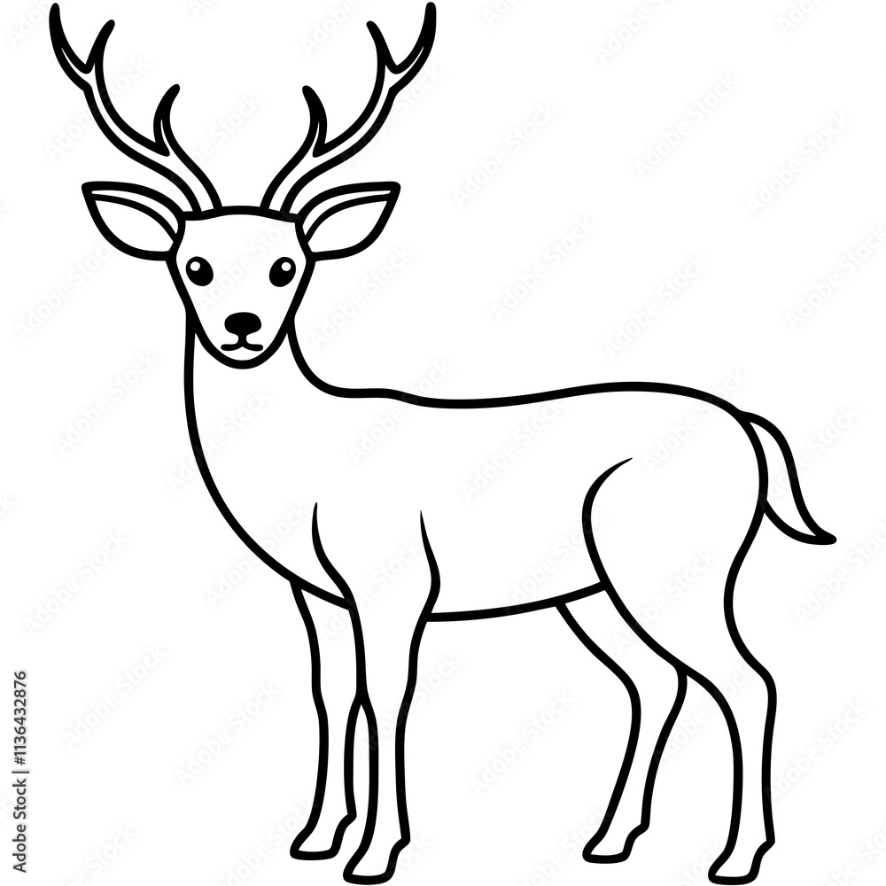 silhouette of a deer