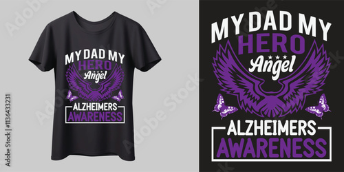 Alzheimer's Mental Health T Shirt Design,Vector Illustration,mag, print, Ready for print8