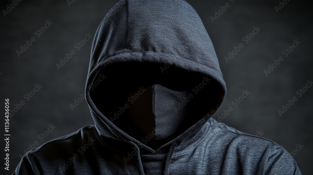 Modern urban style, a closeup of person sporting stylish hoodie Modern urban style, a closeup of person sporting stylish hoodie