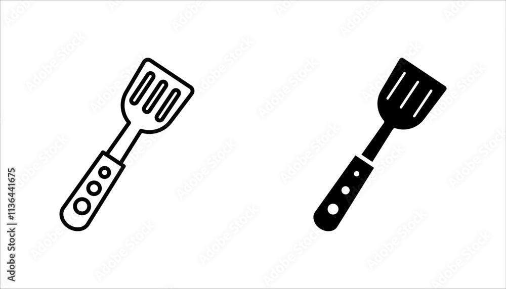 spatula icon set. vector illustration for web design isolated on white background. spatula icon set. vector illustration for web design isolated on white background.
