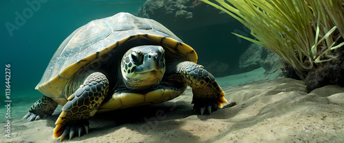 Shepherd Guiding his Flock: A lone shepherd, wearing a traditional hat and vest, leads a large flock of sheep across a rolling green hillside.