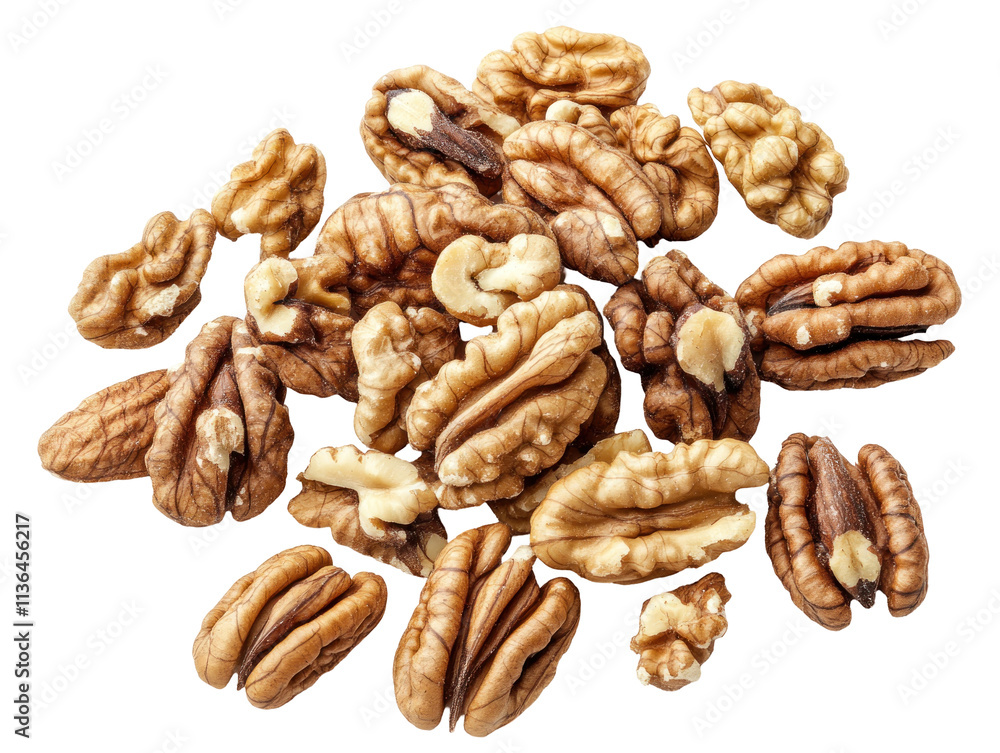 Fresh Walnuts on Transparent Background Fresh Walnuts on Transparent Background