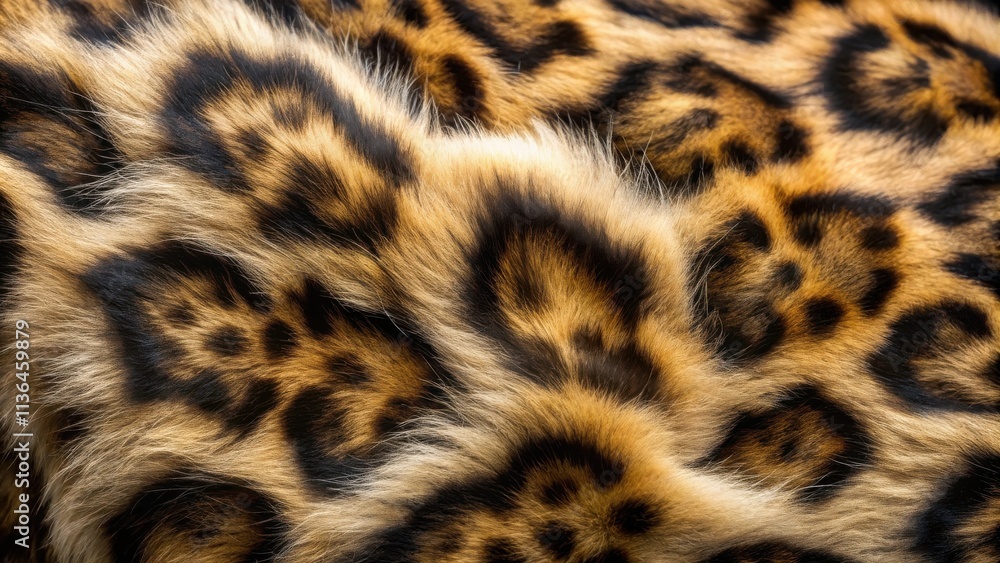 Close-up view of luxurious, soft, spotted fur texture with a subtle wave pattern Close-up view of luxurious, soft, spotted fur texture with a subtle wave pattern
