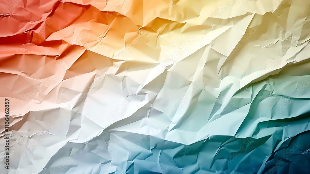 Obraz premium A vibrant, textured background showcasing a gradient of colors from warm red to cool blue tones, creating a visually striking and dynamic effect.